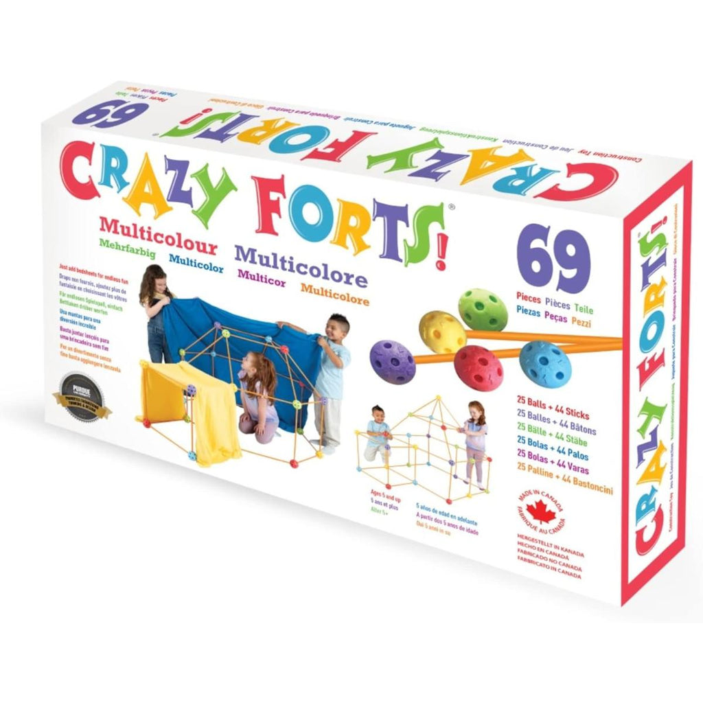 Crazy Forts 69 Piece Multi-Coloured Edition