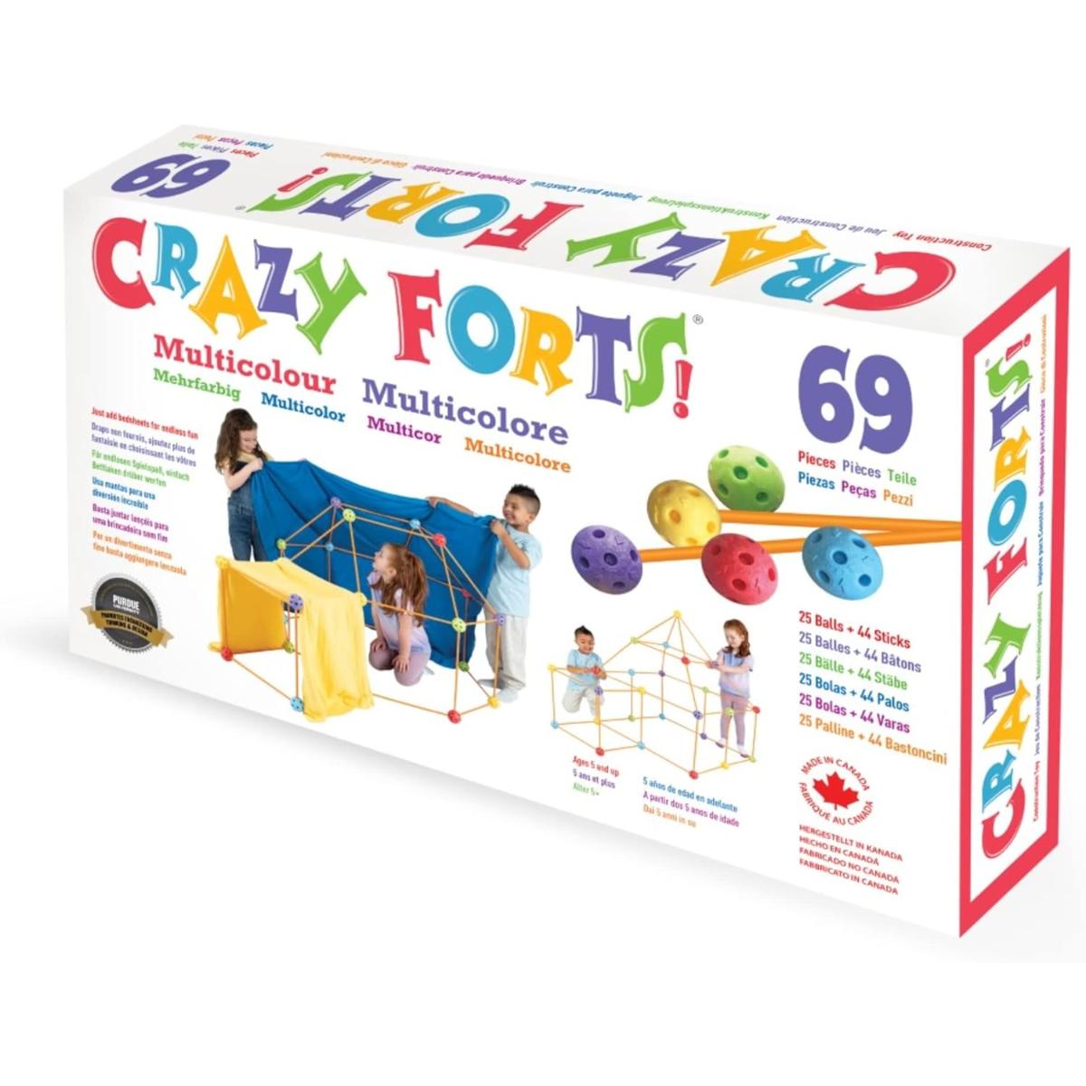 Crazy Forts 69 Piece Multi-Coloured Edition