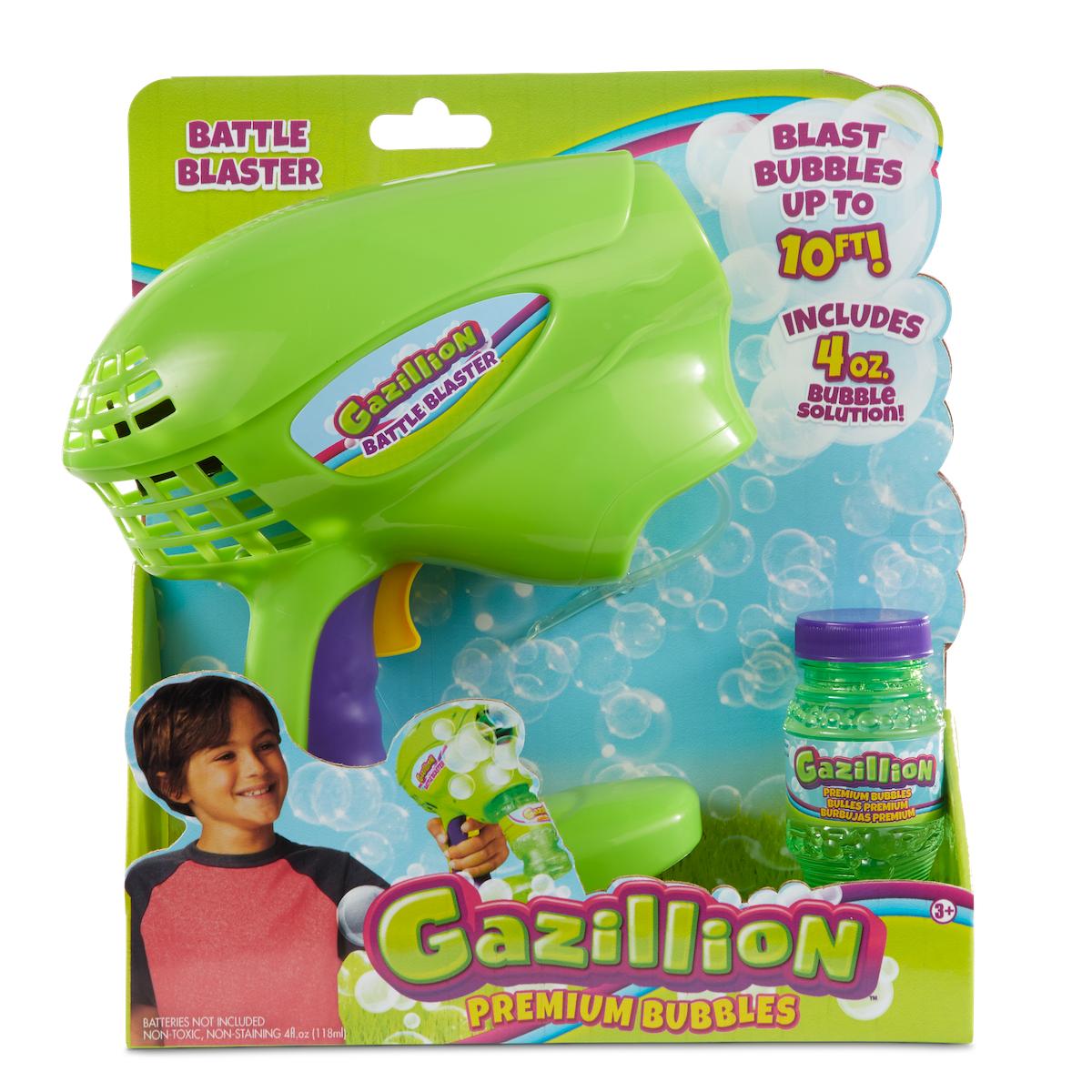 Gazillion Bubbles Battle Blaster Bubble Toy