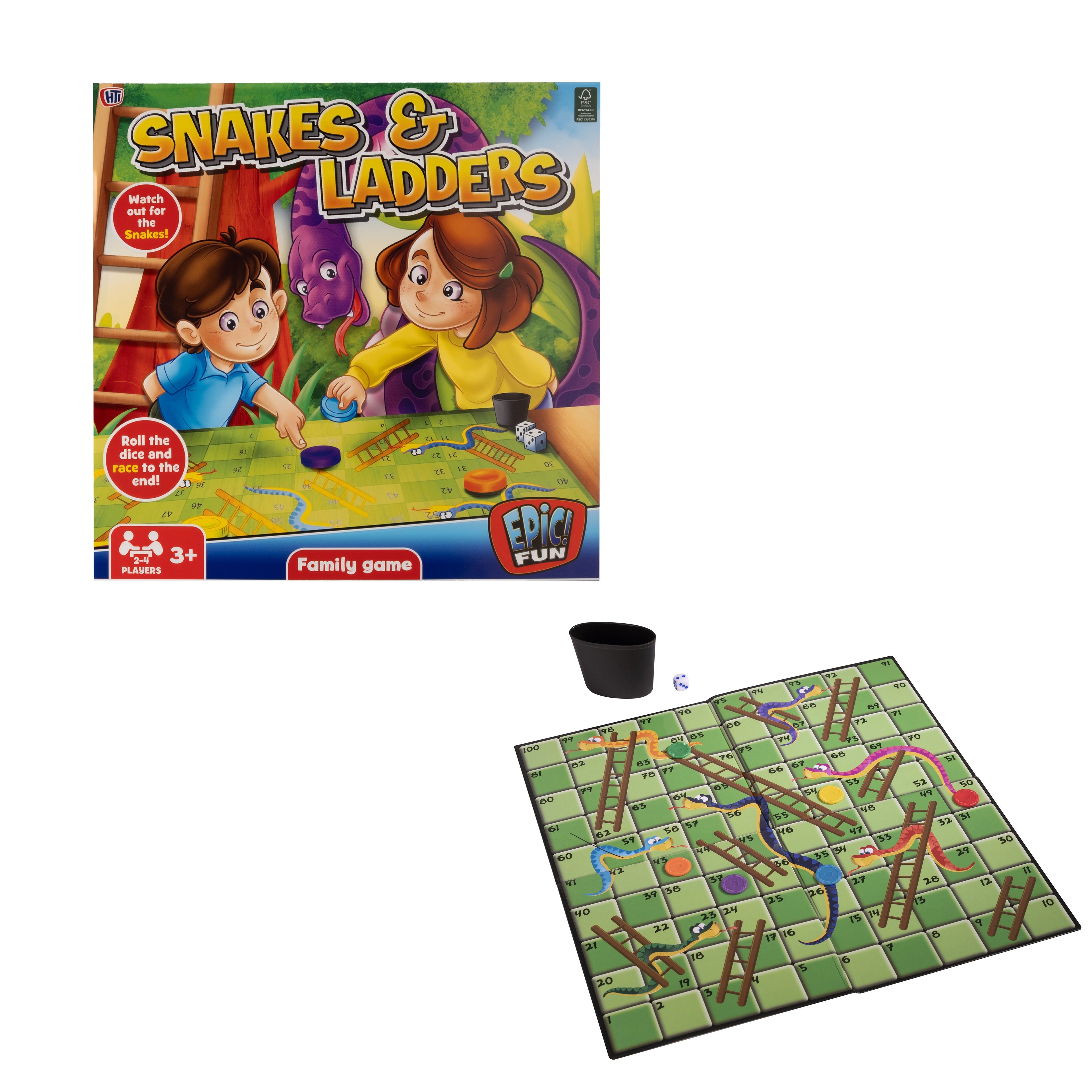 Snakes and Ladders Family Game