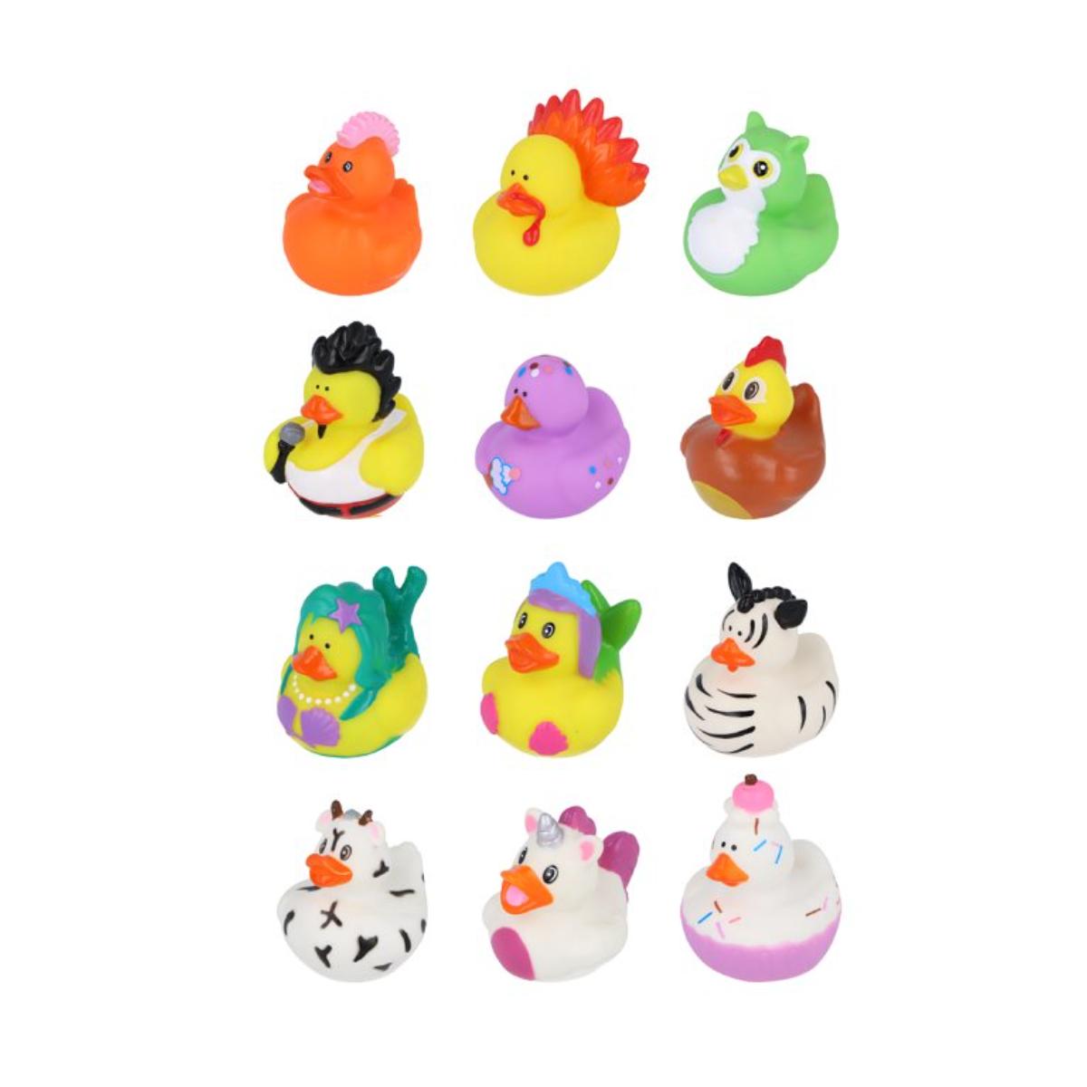 Henbrandt Mini Rubber Ducks 5cm Party Bag Filler Toys (12 Pack)