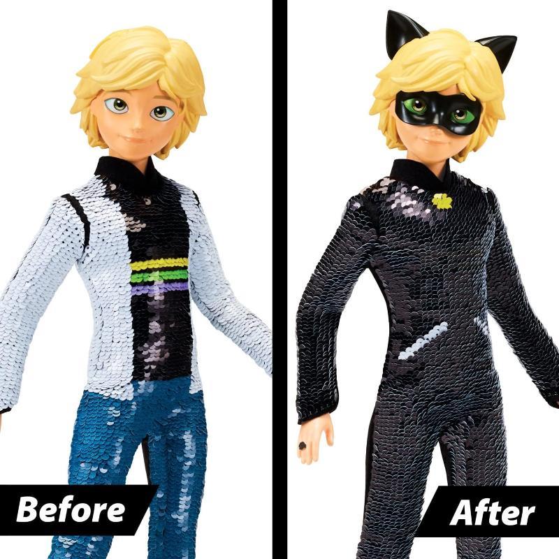 Miraculous Ladybug Adrien to Cat Noir Flip Fashion Doll